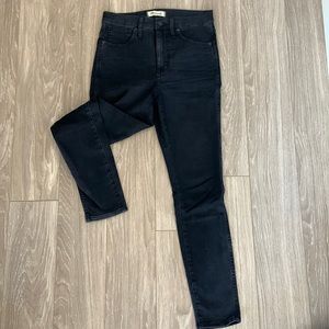 Madewell 10” High-Rise Skinny Vintage Black Jeans